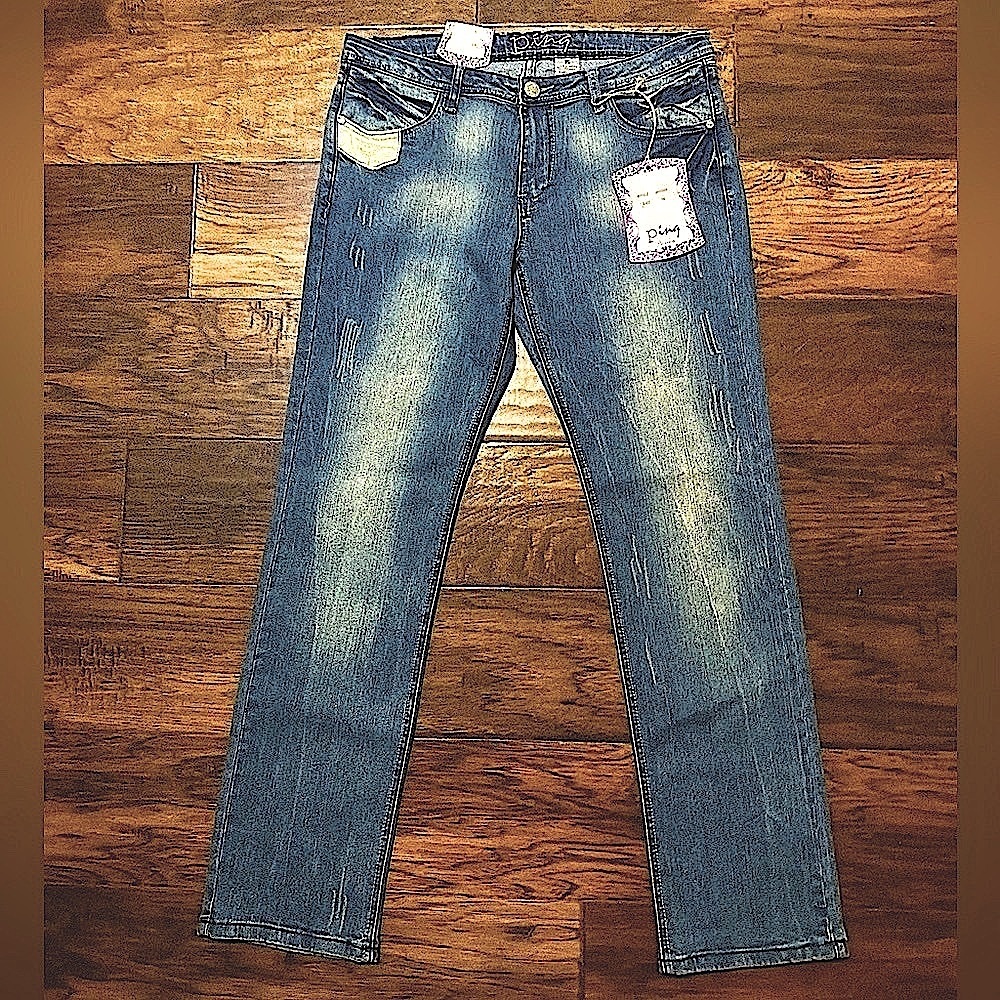 Women’s Jeans Mid Rise Size 33 By Ping Premium Juniors Size 15 New With Tags